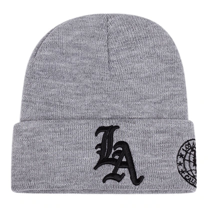 The LA Earth | Letter Earth Embroidery Hip Hop Beanie | Urban Caps NZ