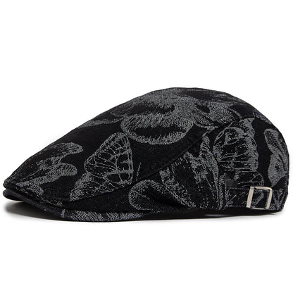 Floral Print Cotton Ivy Cap | Single Layer Flat Hat | Urban Caps NZ