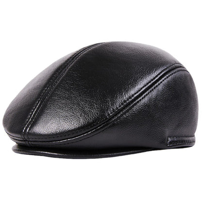 Sterling Leather Beret in Black