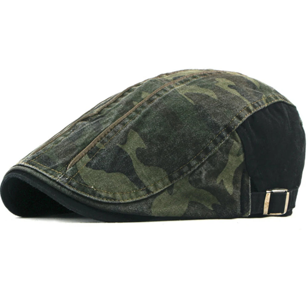 Hereford Print Artist Beret in Black