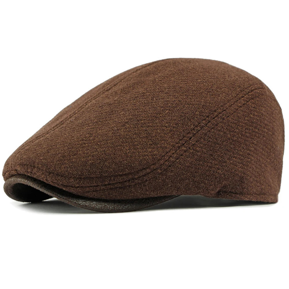 Shrewsbury Wool Artist Beret in Coffee