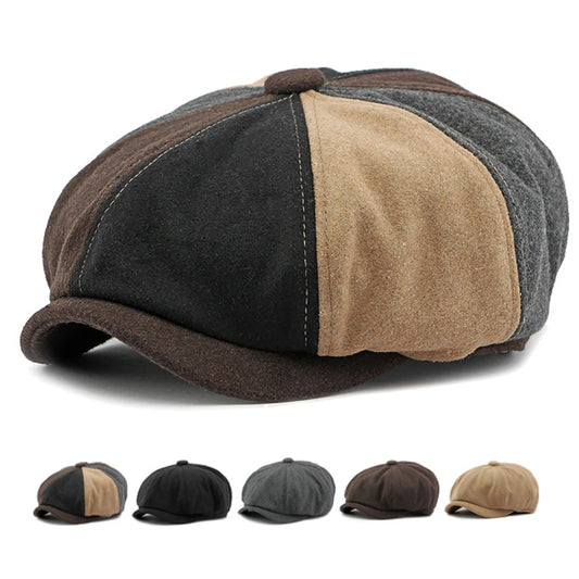 Seville Patchwork Wool Ivy Cap