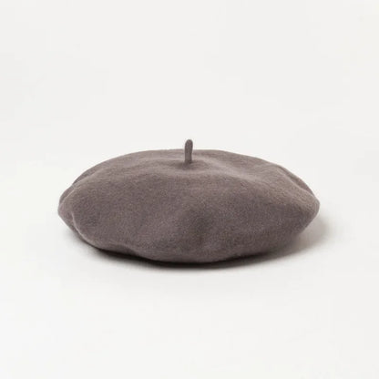 Versailles Wool Beret in Fog And Haze Ash
