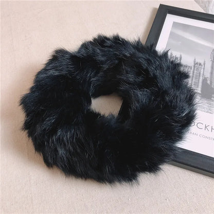 Plush Rabbit Fur Headband | Winter Warm Hairband | Urban Caps NZ