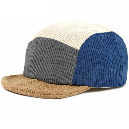 Clapham Corduroy Baseball Cap in Beige And Khaki