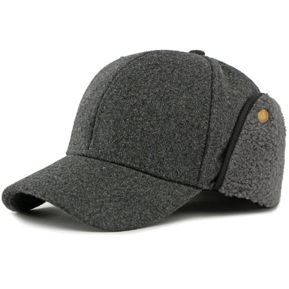 Wandsworth Fleece-Lined Baseball Cap in Dark Grey