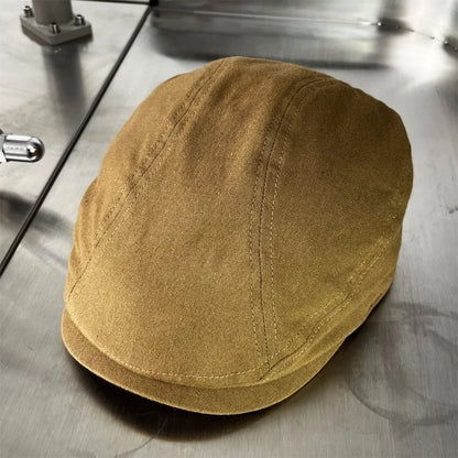 Torino XL Cotton Flat Cap – Extra Large Newsboy Cap for Men & Women (55–65cm)