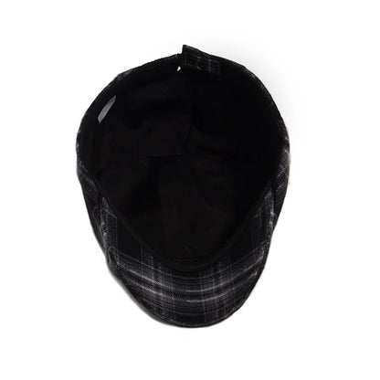 Thin Plaid Herringbone Ivy Cap | Heritage Flat Hat | Urban Caps NZ