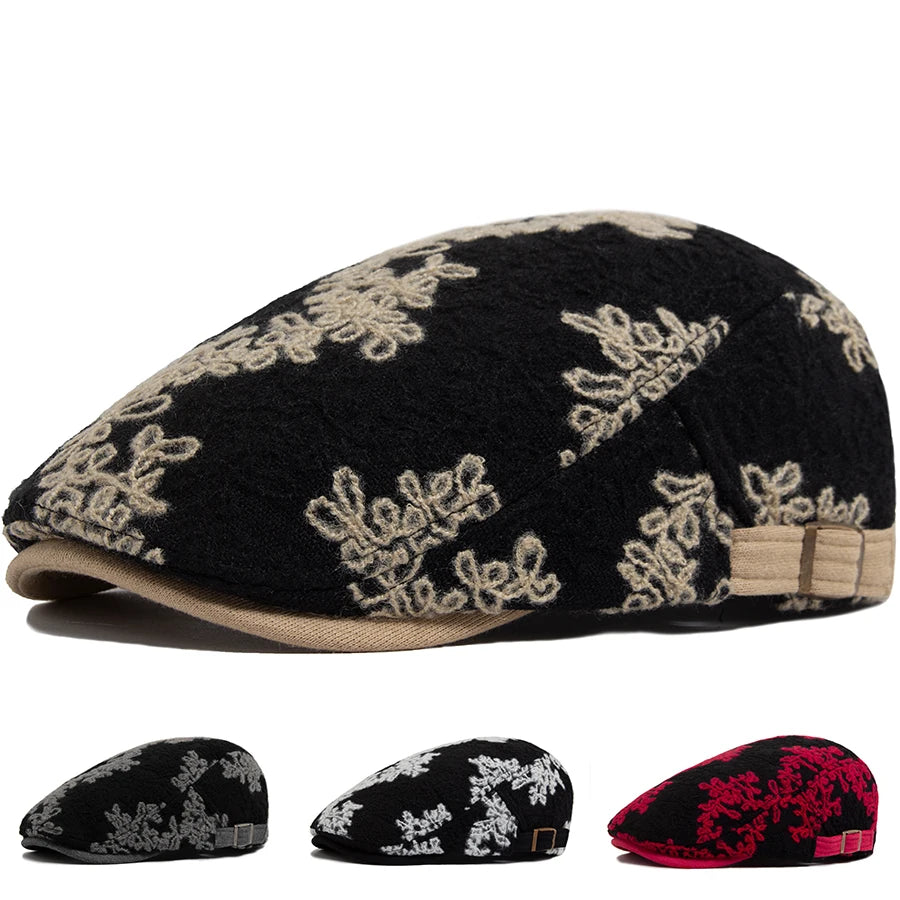 Floral Print Ivy Cap | Country Garden Flat Cap | Urban Caps NZ