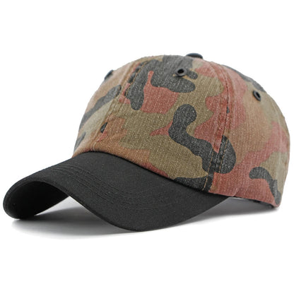 Brixton Camouflage Baseball Cap in Khaki