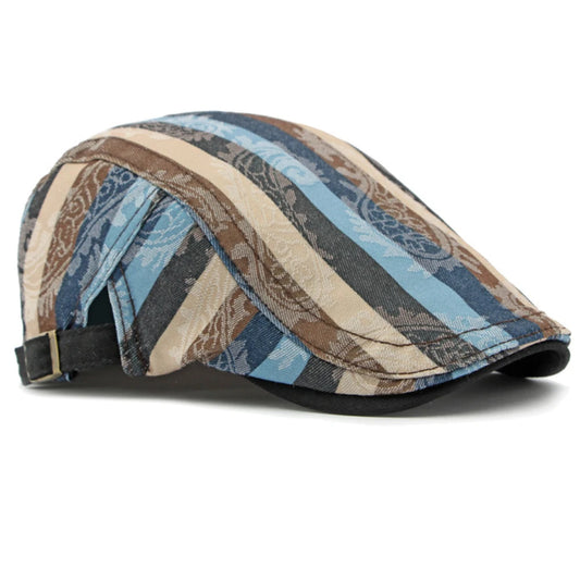 Callander Striped Print Beret