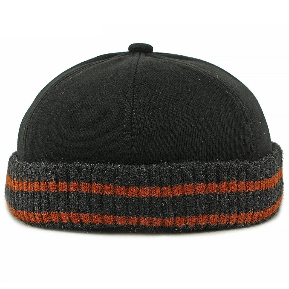 Anchorage Knitted Trapper Beanie in Black