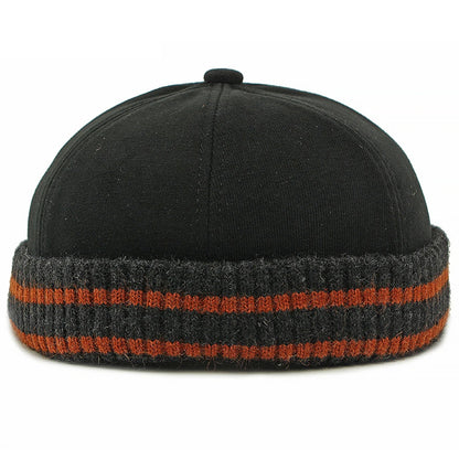 Anchorage Knitted Trapper Beanie in Black