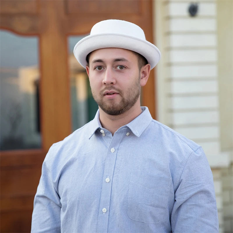 Paris Noir Wool Felt Pork Pie Hat | Urban Caps