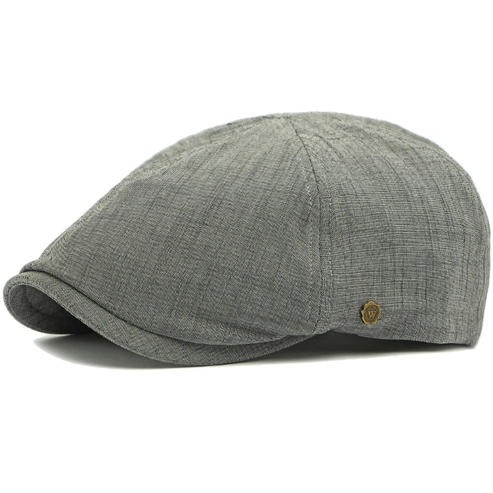 Tenby 6-Panel Artist Beret in Dark Grey