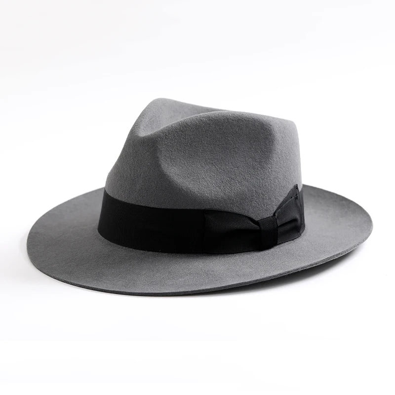 Wool Fedora Hat NZ – Wide Brim Felt Fedora with Satin Lining