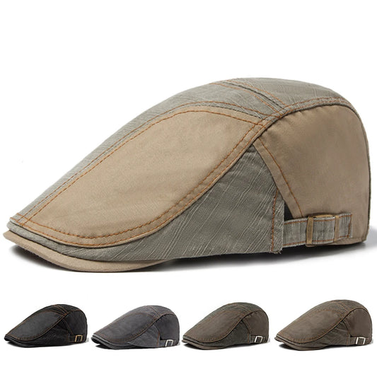 Cotton Patchwork Ivy Cap | Outdoor Summer Flat Hat | Urban Caps NZ
