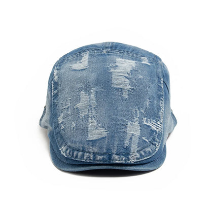Vintage Denim Ivy Cap | Country Casual Flat Cap | Urban Caps NZ
