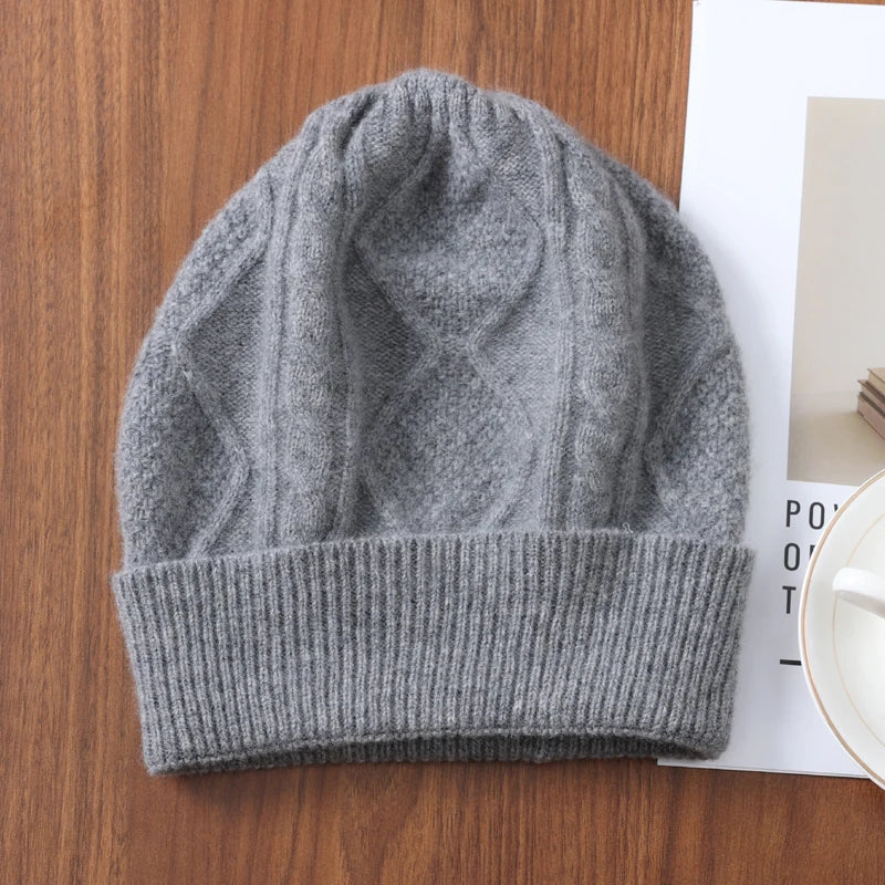 The Rhombus | Merino Wool Rhombus Pattern Street Beanie | Urban Caps NZ