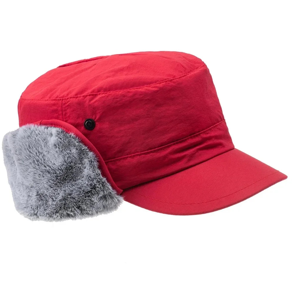 Kirkwall Waterproof Trapper Hat in Red
