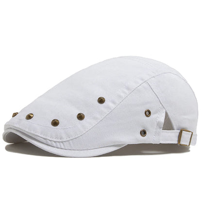 Solid Cotton Rivet Ivy Cap | Modern Country Flat Cap | Urban Caps NZ