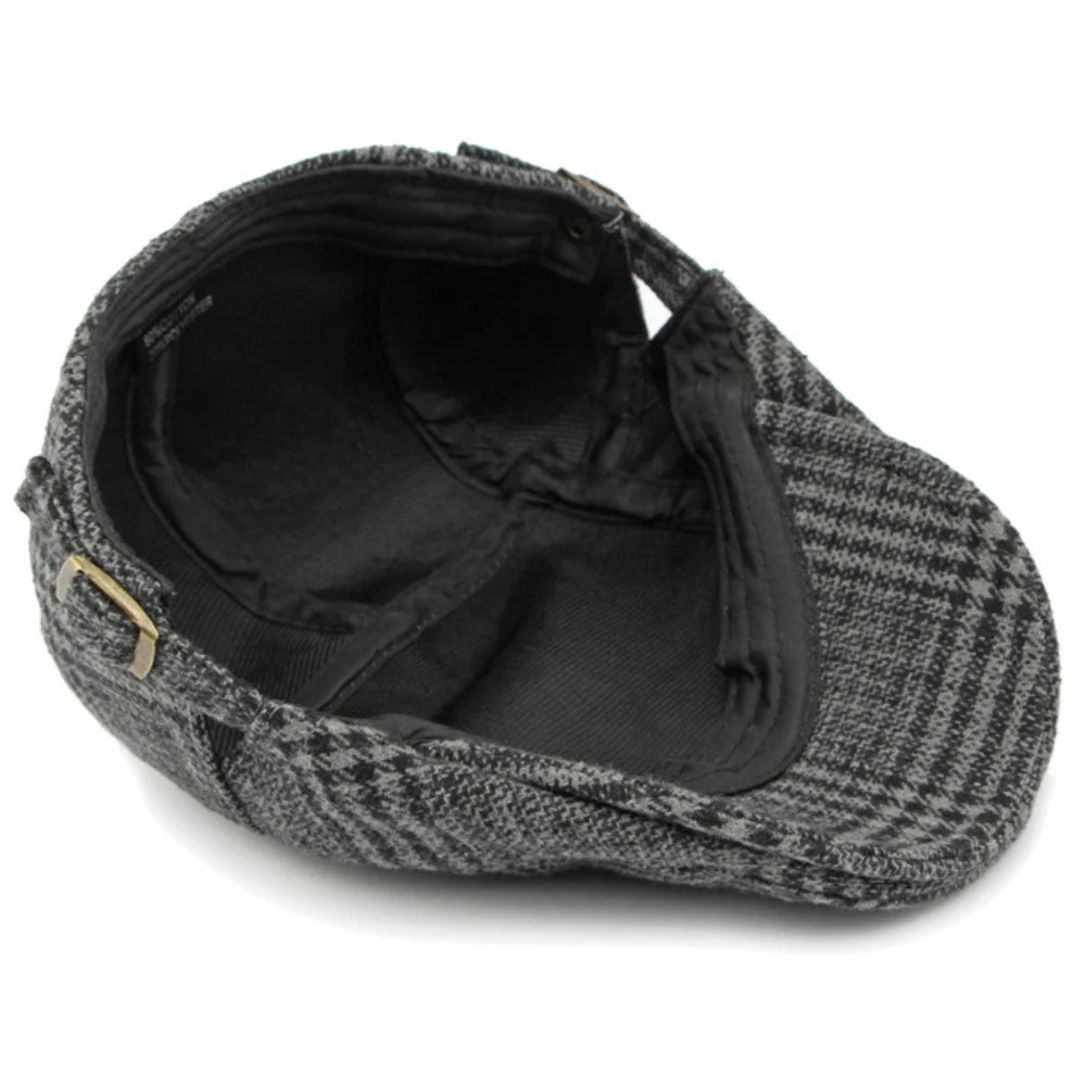 Reading Plaid Artist Beret