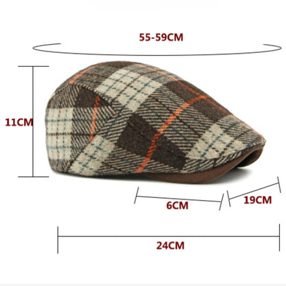 Bury Plaid Wool Beret