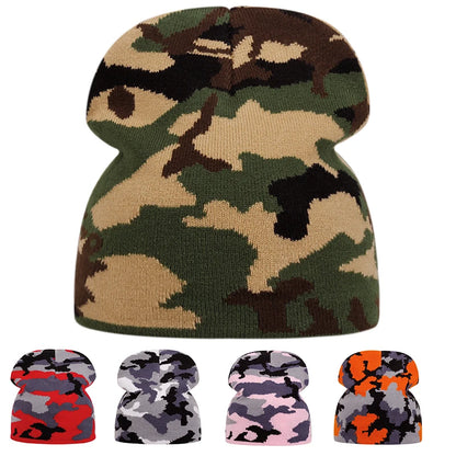 The Moorland | Simple Camouflage Wool Knitted Beanie | Urban Caps NZ