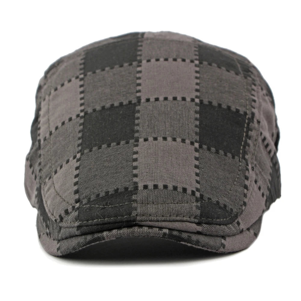 Rye Plaid Artist Beret