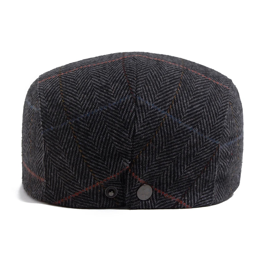 Woollen Herringbone Ivy Cap | Highland Heritage Flat Cap | Urban Caps NZ