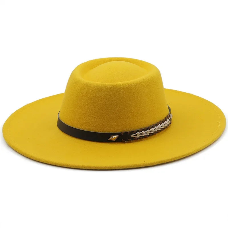 Kingsman Wide-Brim Pork Pie Hat