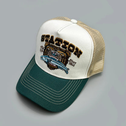 Yellowstone Wildlife Embroidered Cap in Lm