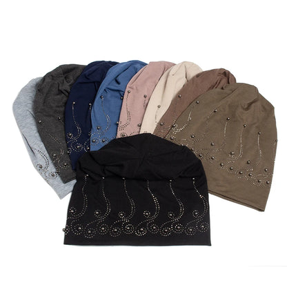 The Cristallo | Rhinestone Pearl Balaclava Beanie | Urban Caps NZ