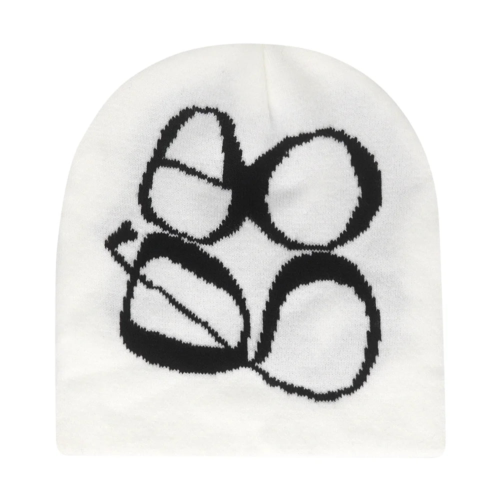 The Skullcap | Y2K Letter Knitted Hip Hop Beanie | Urban Caps NZ
