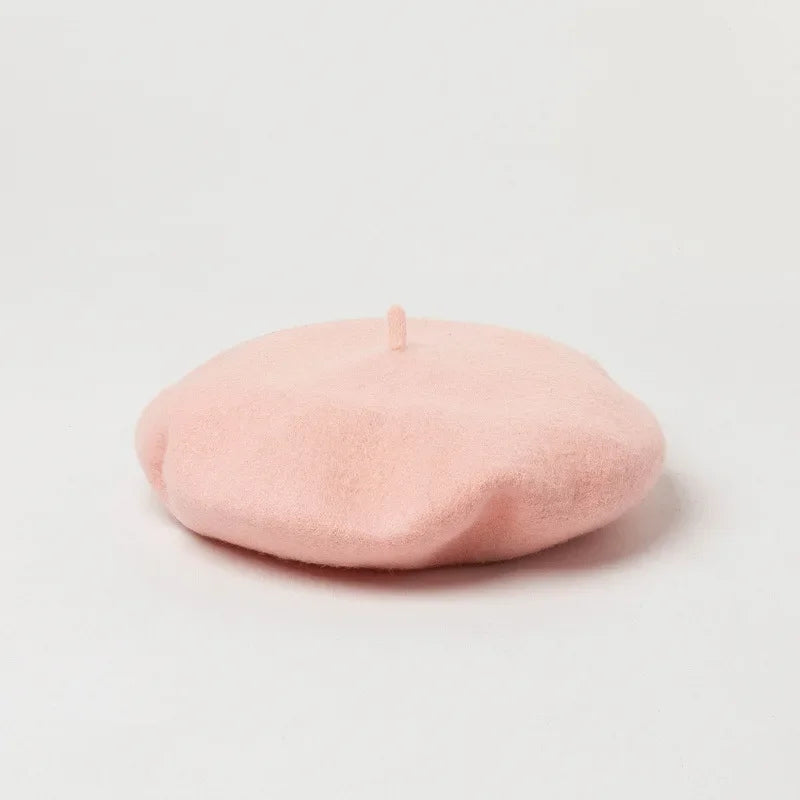 Versailles Wool Beret in Goose Powder