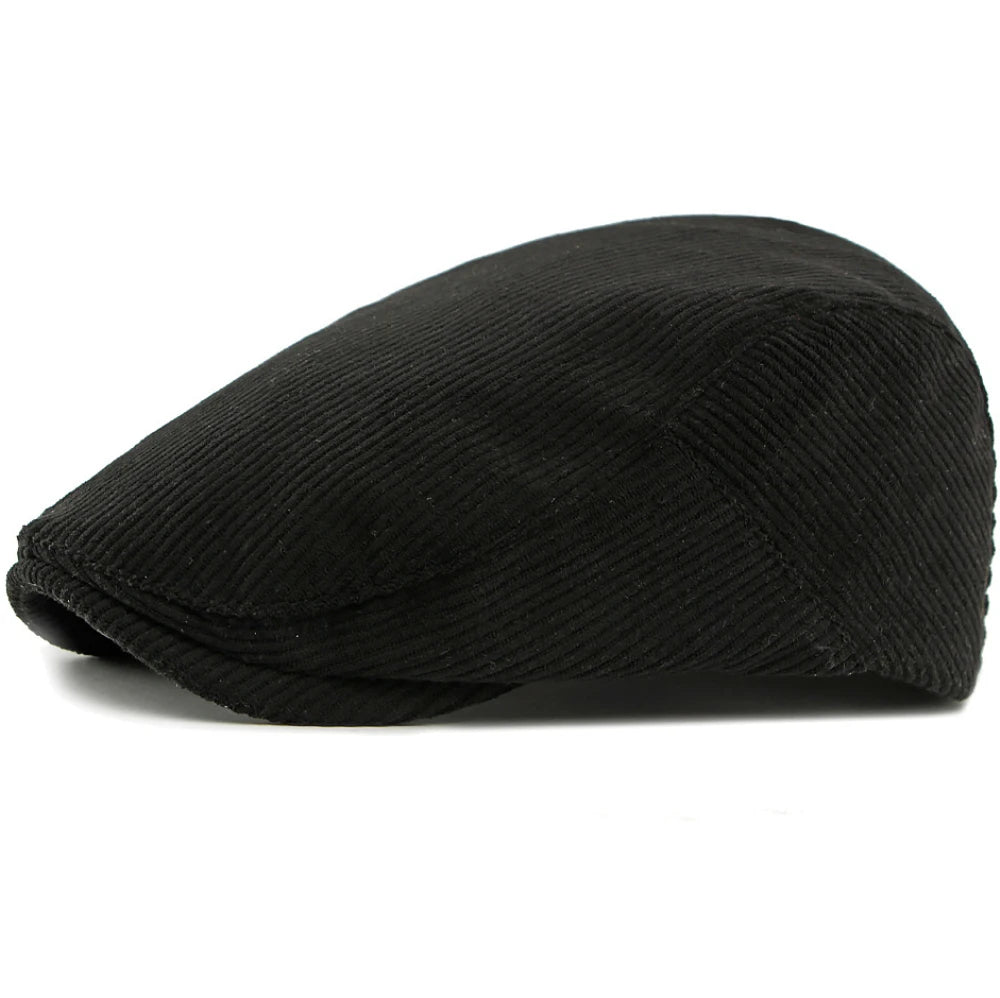 Pitlochry Wool Ivy Cap in Black