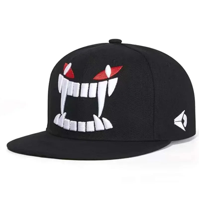 The Shoreditch | Demon Embroidery Unisex Snapback Cap | Urban Caps NZ