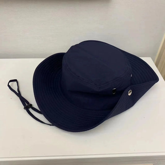 Japanese-Style Large Brim Fisherman Hat – Quick-Dry Sun Hat