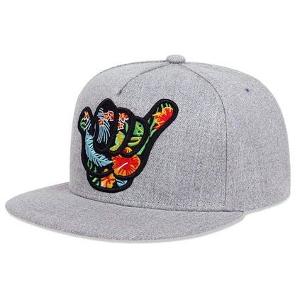 The Carnaby | Colourful Hand Embroidery Snapback Cap | Urban Caps NZ