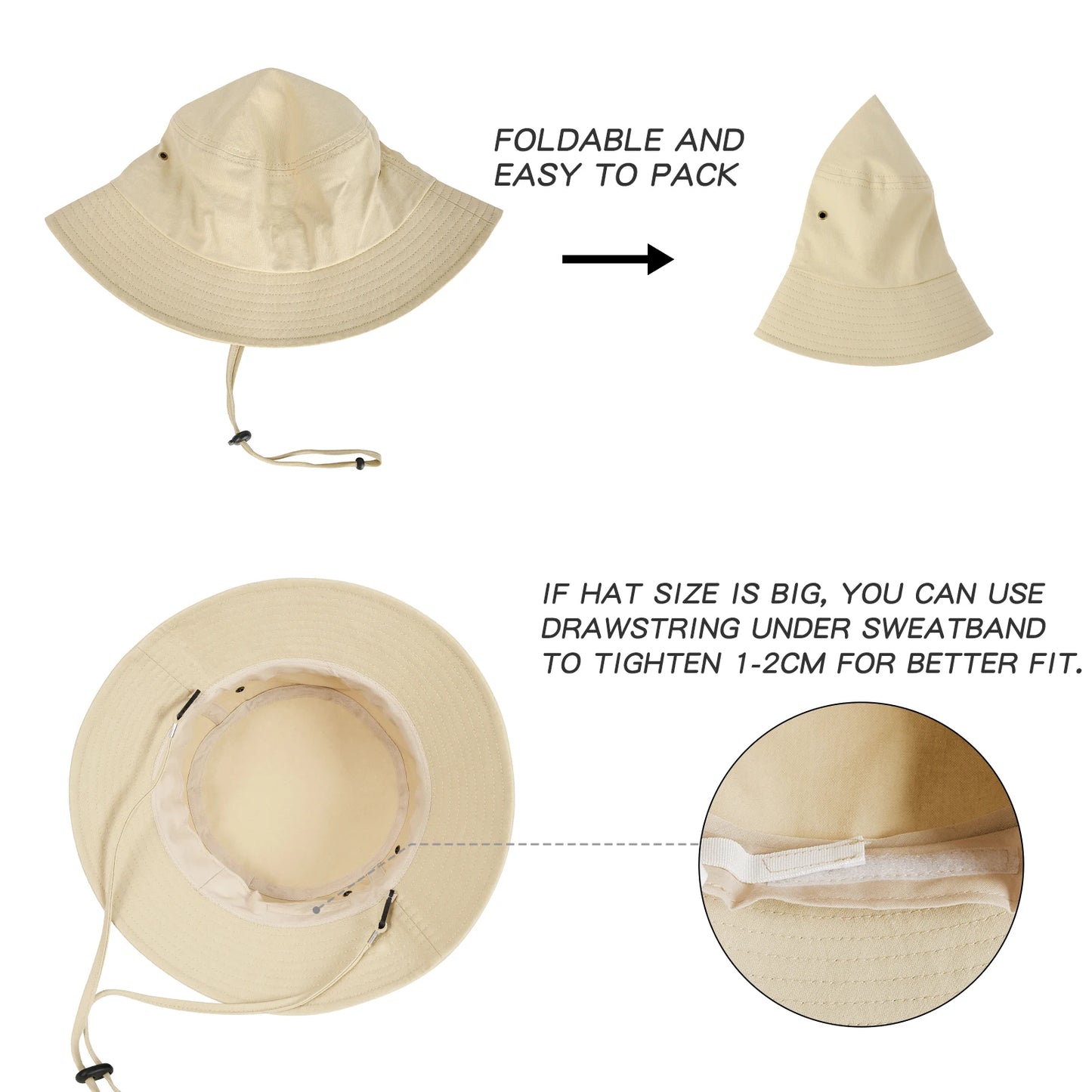 The Coastal | Unisex Wide Brim UV Bucket Hat | Urban Caps NZ