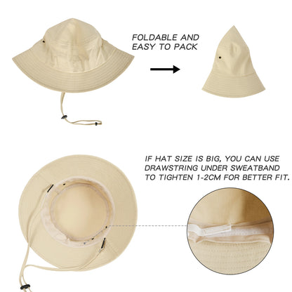 The Coastal | Unisex Wide Brim UV Bucket Hat | Urban Caps NZ
