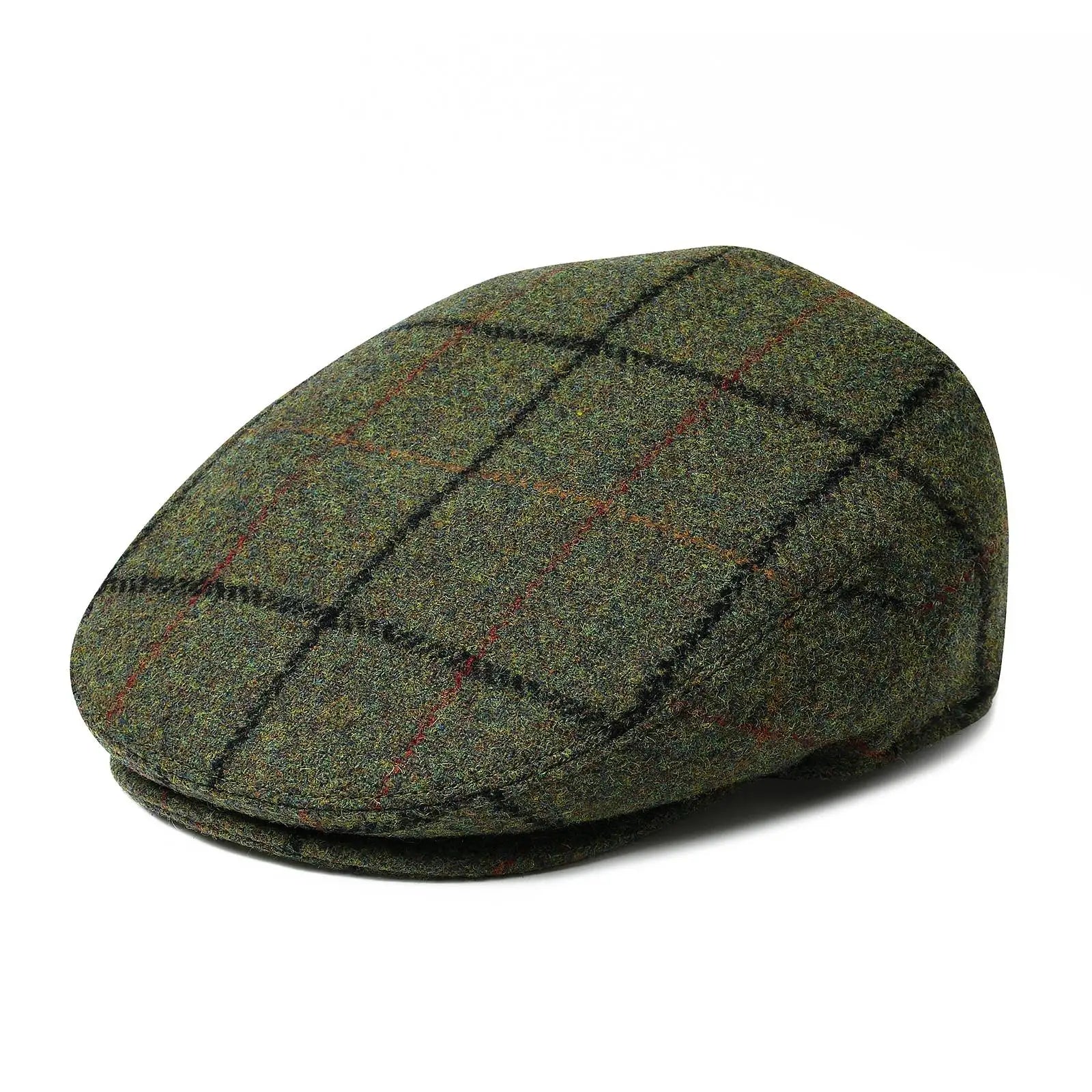 The Gleneagles | Men's Herringbone Wool Blend Driving Flat Cap | Urban Caps NZ