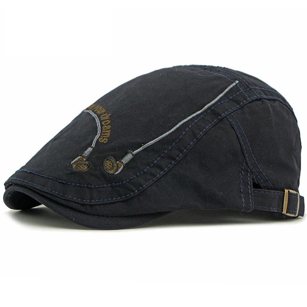 Malvern Cotton Ivy Cap in Black