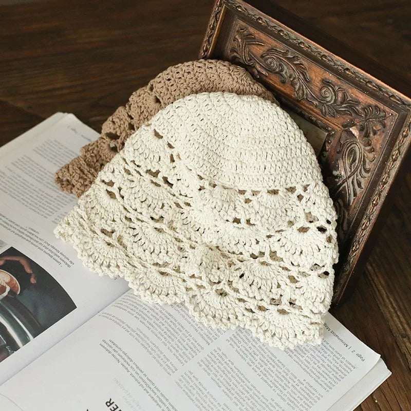Rosewood Crochet Lace Cap