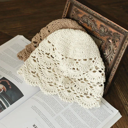 Rosewood Crochet Lace Cap