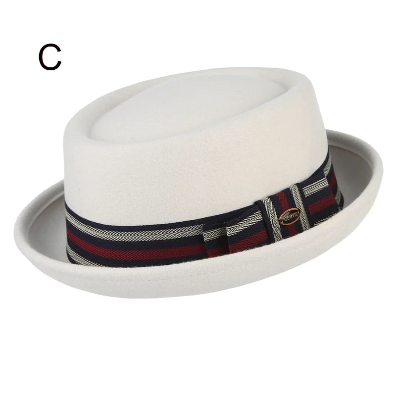 Paris Noir Wool Felt Pork Pie Hat | Urban Caps
