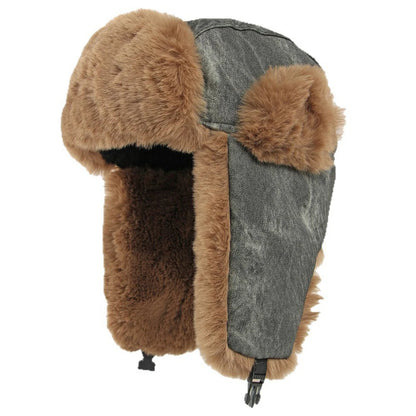 Murmansk Fluffy Fur Trapper Hat in Black
