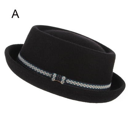 Paris Noir Wool Felt Pork Pie Hat | Urban Caps