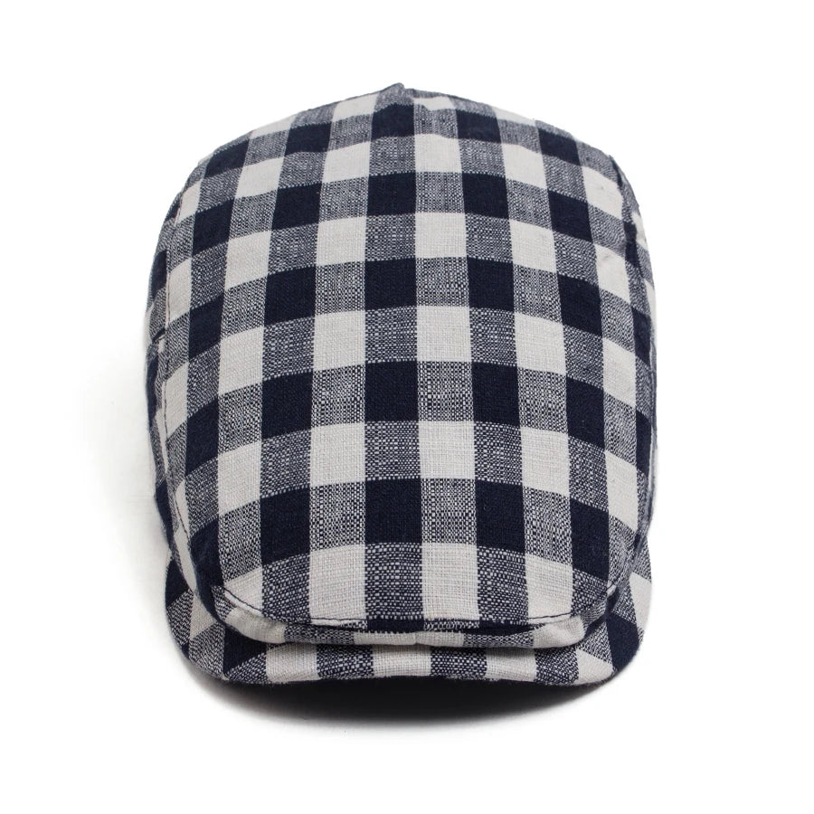 Vintage Plaid Ivy Cap | Traditional Country Flat Cap | Urban Caps NZ