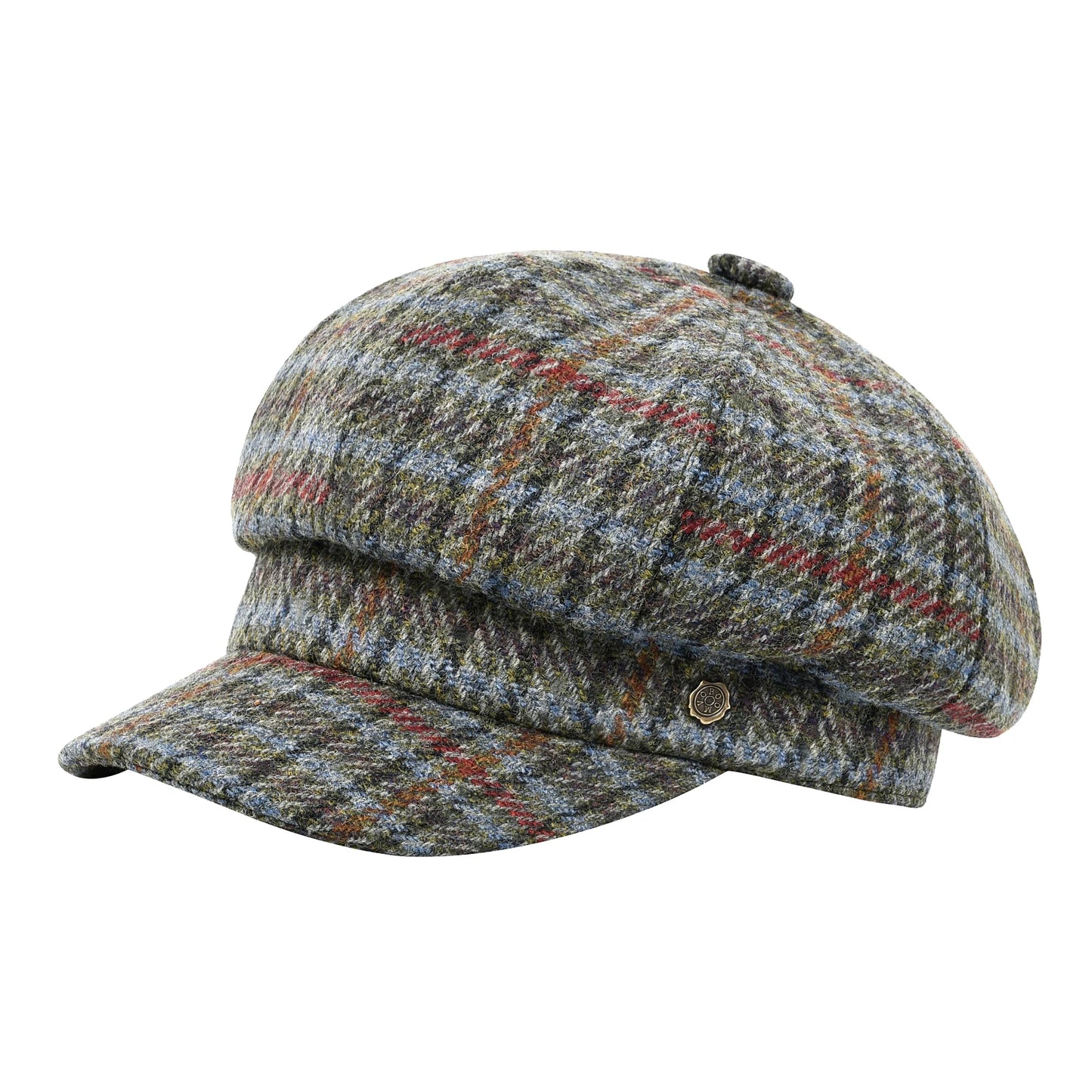 The Fiorentina | Women's Wool Tweed 8-Panel Newsboy Cap | Urban Caps NZ